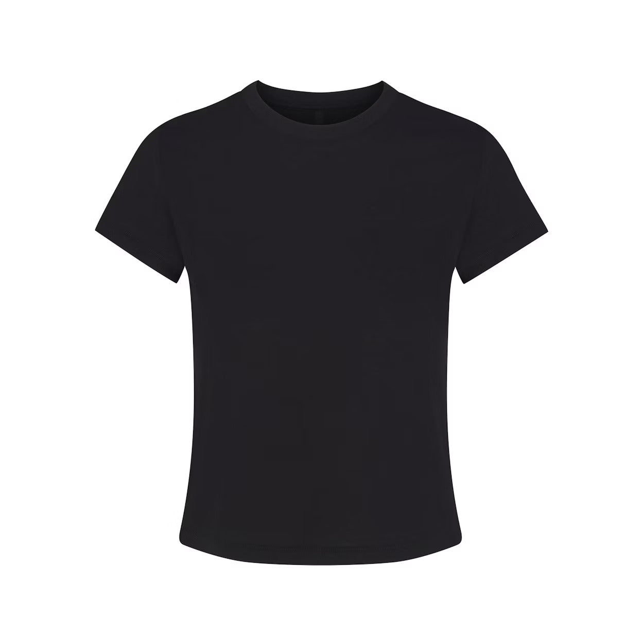 cotton jersey T-shirt in ONYX
